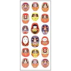 Japanese Gold Foil Sticker Set 4 Sheets Maneki Neko Mt Fuji Daruma Travel