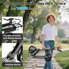 Scooters for Kids 8-12, Teens & Adults – Load 240 LBS, 8-Inch Wheels, Kick Scoot