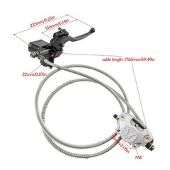 Rear Hydraulic Disc Rotor Brake Cylinder Caliper for GY6 Go kart Buggy Dirt bike