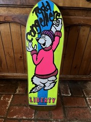 Very Rare Nos 1990 Liberty Skateboards Todd Congelliere Icee Bear Og