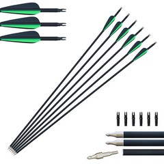 12 Mixed Carbon arrows hunting target arrows bow down bow long bow reverse bow