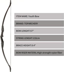 20-40lb 57″inch Archery Takedown Recurve Bow Set Right Left Hand Practice Target