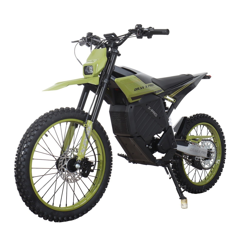 X-PRO DRAX X PRO Electric Dirt Pit Bike 72V/30AH 19″/17″ Wheels for Teens Adults