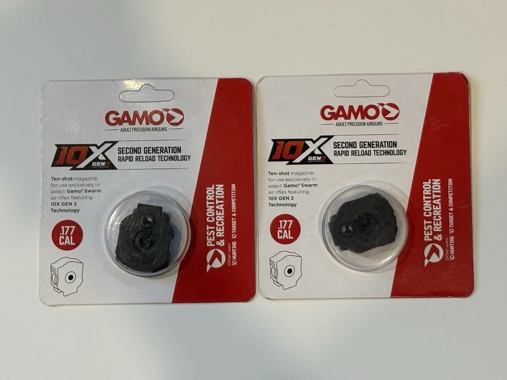 Gamo 10x Gen2 Rapid Reload Magazine .177 CAL Pellet Air Gun NEW – 2 PACK