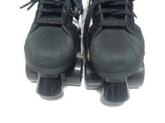 adidas Womens Sz 4.5 Superstar 82 Skate Leather Roller Skates Black White JI3535