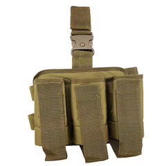 Shooters Gate Paintball Triple Pod Drop Leg Carrier – Flat Dark Earth Tan (FDE)
