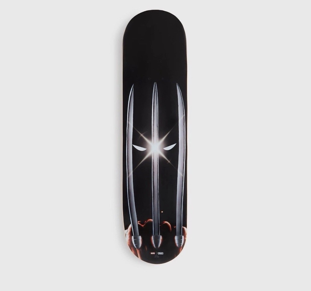 Kith x Marvel Wolverine Skate Deck Skateboard Deck Brand New