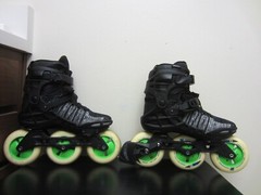 2018 Powerslide Phuzion Argon Trinity 110 Skates Black Mens 7.5