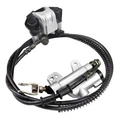 Rear Disc Brake Hydraulic Cylinder Caliper & Disc Rotor For ATV GO Kart Trike