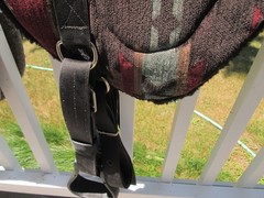 TRIPLE E AZTEC SOUTHWEST NEOPRENE & FLEECE BAREBACK PAD WITH STIRRUPS 24″X31″
