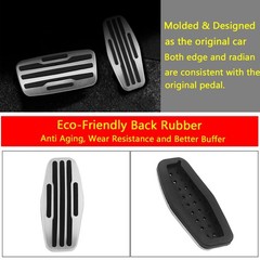 Car Brake and Gas Pedal Covers Compatible for Chevrolet Silverado 1500 2500 3500