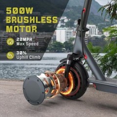 Ladped LP10 10″ Folding Electric Scooter with Dual Suspension & Braking System