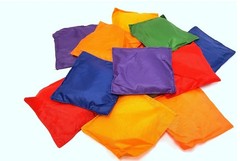 Multicolored Bean Bags, Strong Nylon Bean Bags, 5″ Inch (12 Piece Pack)