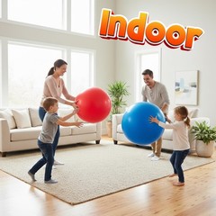 «2 Pack 18″» Jumbo Playground Balls Inflatable Kickball Kids Outdoor Indoor Set»
