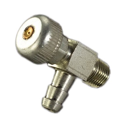 90 Degree Elbow Valve 1/4″ Fuel Line Fitting (1/8» N.P.S.C.) Petcock