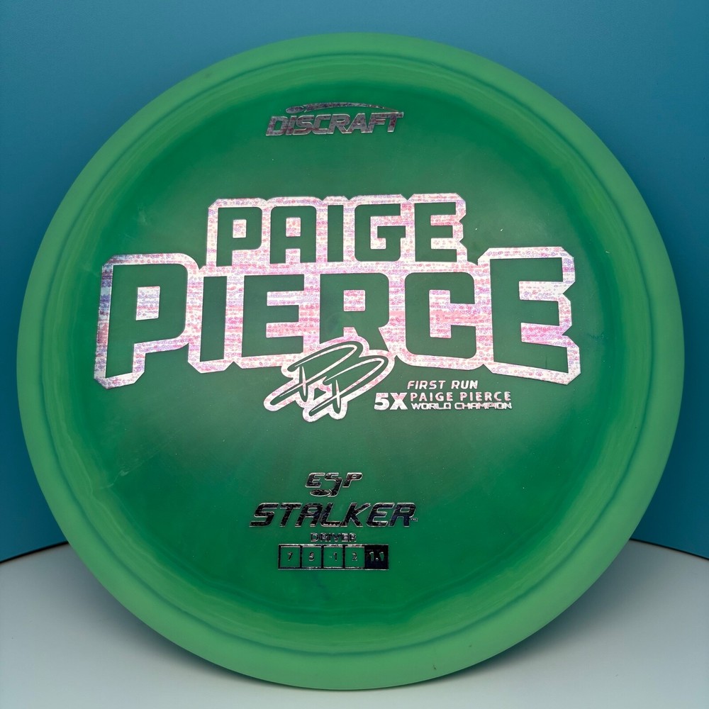 Discraft Paige Pierce First Run 5X ESP Stalker FW/Control Drvr, 175-176g, New