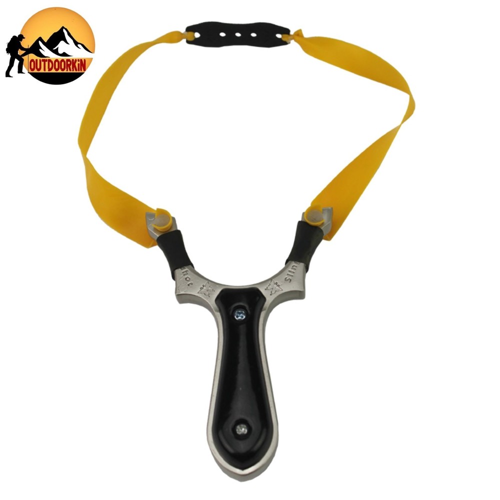 Defender Black Professional High Velocity Powerful Catapult Hunting Slingshot