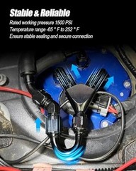 6AN Male Flare to 5/8-18 Inverted Flare Swivel Adapter Fitting 90 Degree