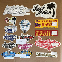 Surfing Local Motion Hawaiian Style Creations Proud Stickers Lot Of 17