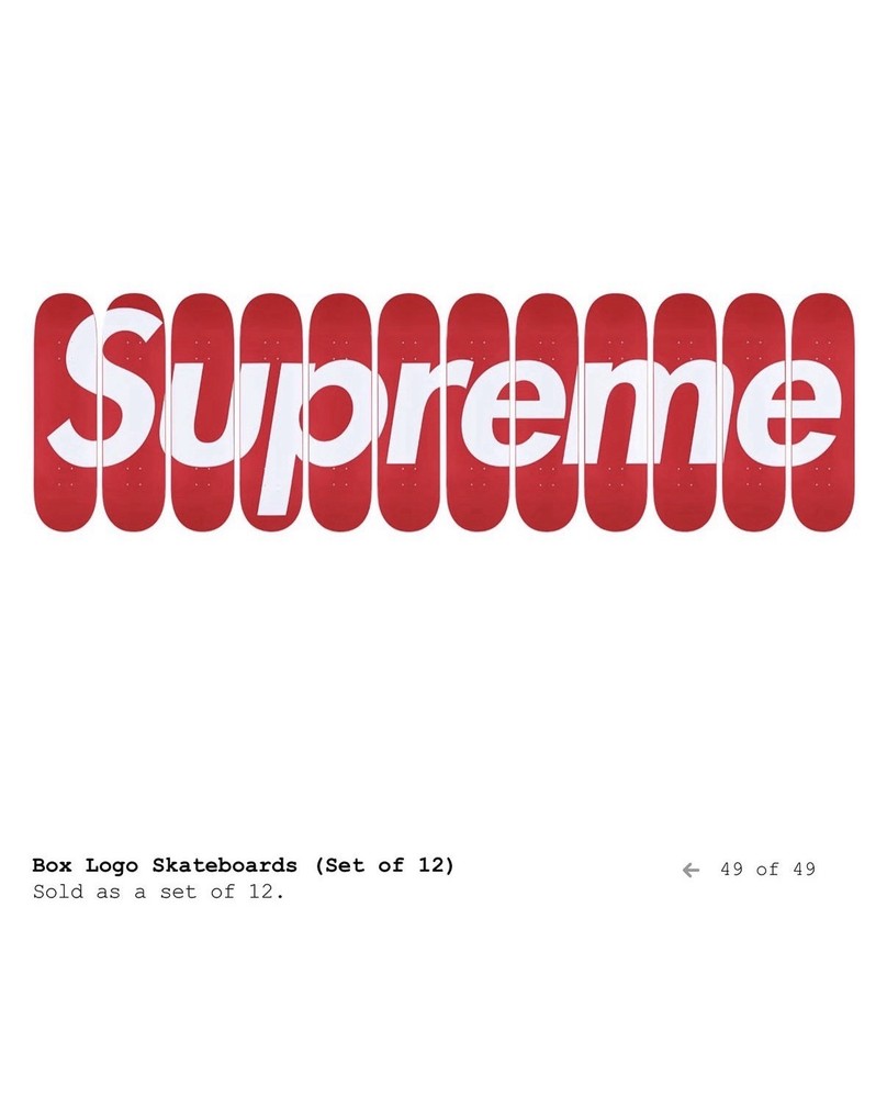 PRE ORDER SS26 Supreme Box Logo Skateboards (Set Of 12) CONFIRMED ORDER