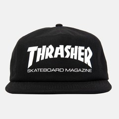Thrasher Skateboard Hat Mag Logo Snapback Black/White