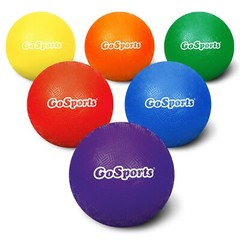 GoSports Air Touch Inflatable Dodgeballs 6 Pack Soft Surface for No Sting!