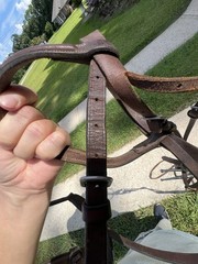 Complete English Bridle Set — Full Cheek Snaffle Bit + Leather Bridle + Braided