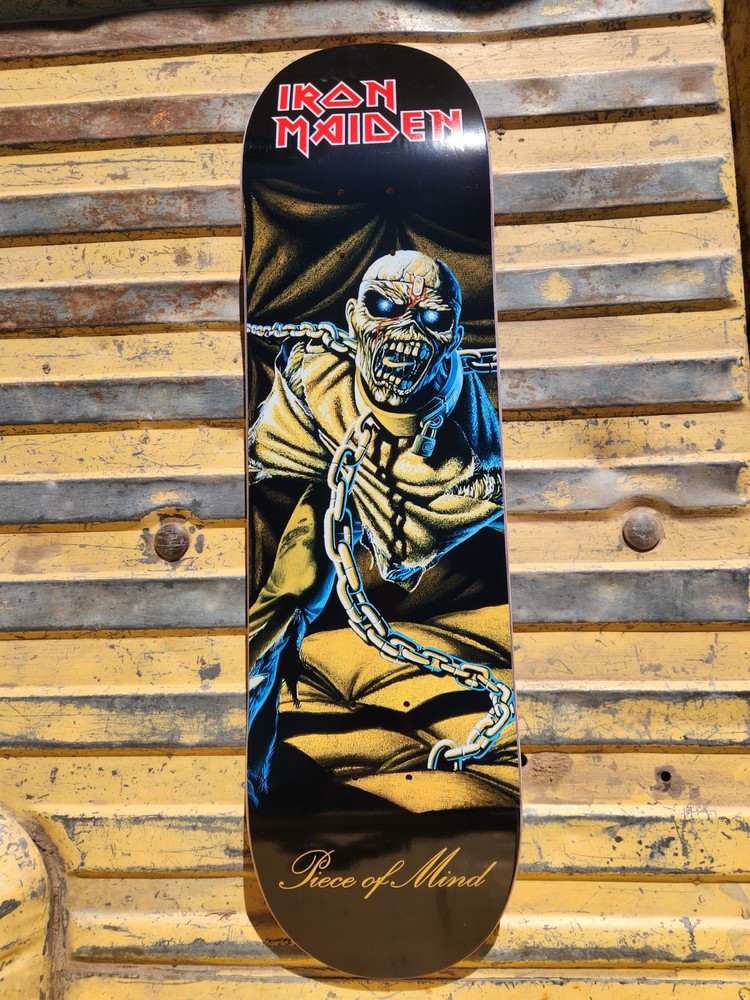 Zero Skateboards x Iron Maiden Piece of Mind skateboard deck 8.375 Metallica SOD