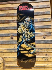 Zero Skateboards x Iron Maiden Piece of Mind skateboard deck 8.375 Metallica SOD
