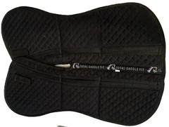 Total Saddle Fit Six Point Shimmable Saddle Pad – Cotton Half Pad with Shims M/L