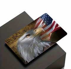 US Flag Bald Eagle WE THE PEOPLE Credit Debit Card SkinCoverSticker Chip 1PC