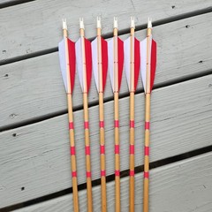 Half Dz 11/32 Cedar Arrows 31″ RW Fletch 5″ 30-40# With 125gn Field Points