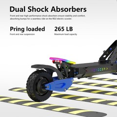 Reddydy 2500W*2 Motors 60V 25Ah Electric Scooter Foldable 10.5″ E-Scooter 50MPH