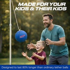Western Star Tetherball Game Set – Soft-Touch Tether Ball Full Size, Blue