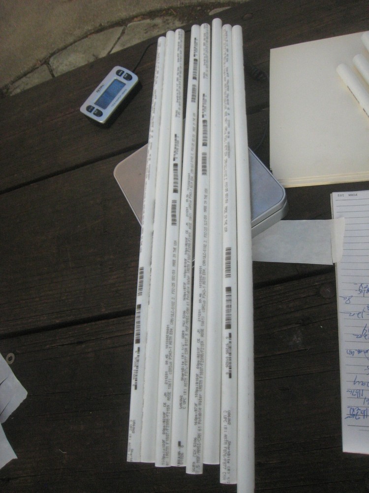 8 yes 8 Pex Stick, White, 1/2-In. Copper Tube x 2-Ft. -U860W2 MADE USA
