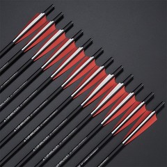 20″ Carbon Crossbow Bolts Arrows OD8.8mm 4″ Vanes Archery Crossbow Hunting 12PCS
