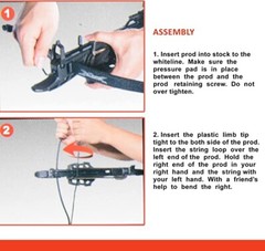 80 lbs 225 FPS Adjustable Pistol Tactical Self Cocking Crossbow