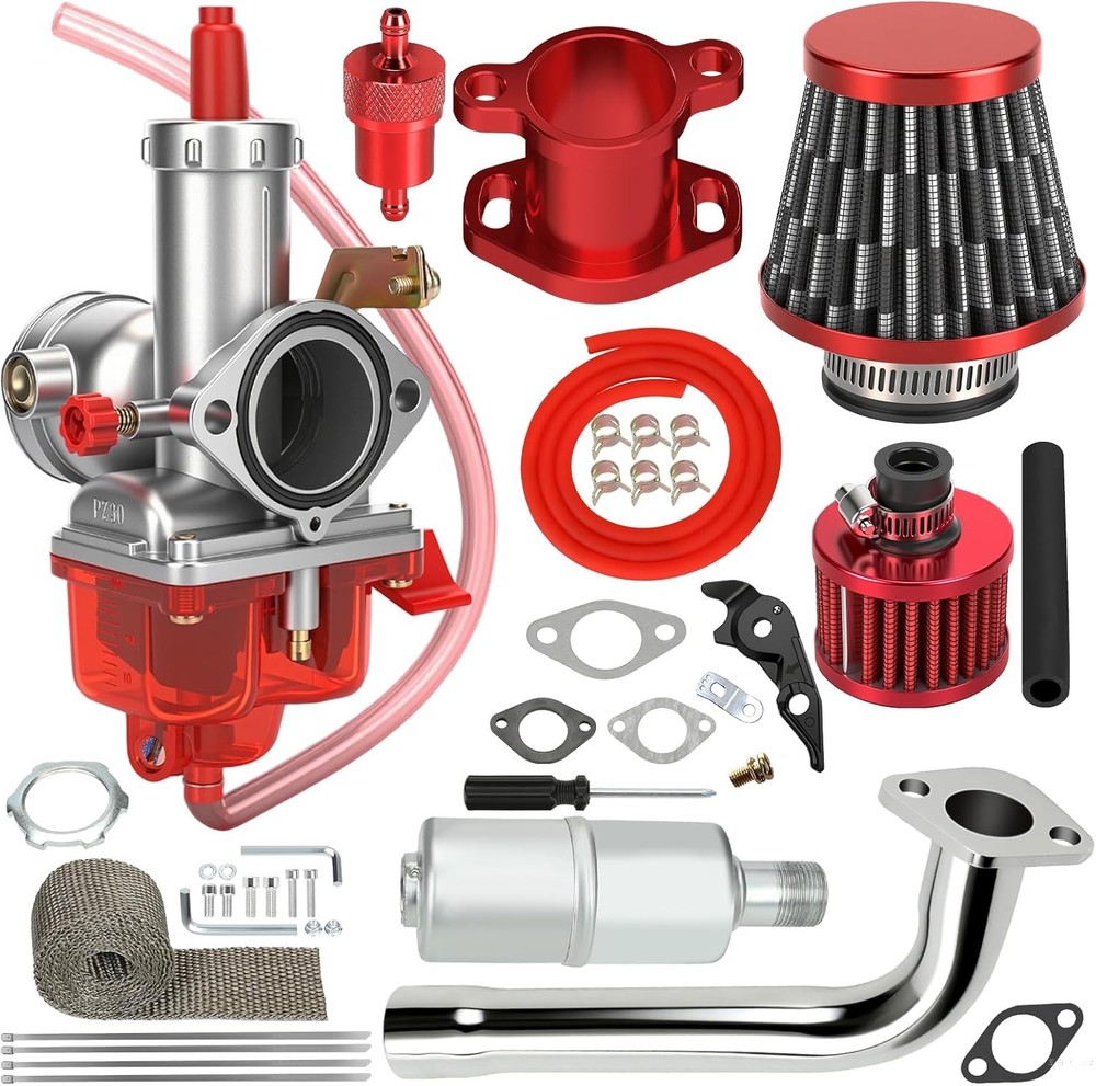 PZ30 30mm Carburetor Exhaust Muffler Stage 2 Kit For Predator 420cc 301cc GX340