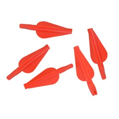 OD8mm Arrows Nocks Fletches Conjoined Archery Vanes Plastic Arrow Shaft Target