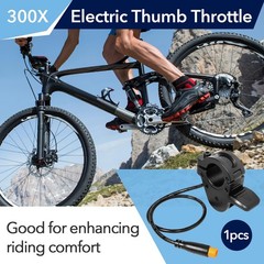 300X Ebike Thumb Throttle, Ebike Throttle 3 Pin for 7/8″ 22mm Left and Right …