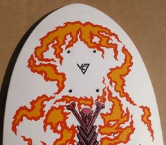 1988 POWELL PERALTA TOMMY GUERRERO «FLAMING DAGGER» SKATEBOARD DECK RARE