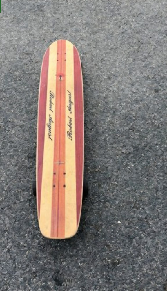 Vtg Robert August Longboard Skateboard Surf One 43.5 X 9″