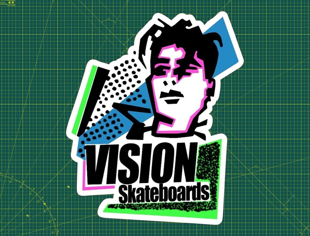 Vision Mark Gonzales Water Proof UV Safe Glossy Vinyl Decal / Sticker Skate