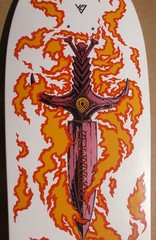 1988 POWELL PERALTA TOMMY GUERRERO «FLAMING DAGGER» SKATEBOARD DECK RARE