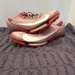 Nike Maxfly 2 Track Spikes Running Shoes US 14 Pink/Red w/ Bag & Accessories