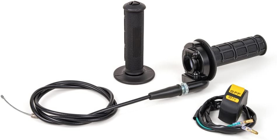 New 7/8″ 22Mm Twist Throttle Accelerator Handle Grips and Cable Set with Kill on