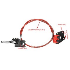 FVRITO Front Disc Hydraulic Brake Master Cylinder Caliper Handle Lever Red