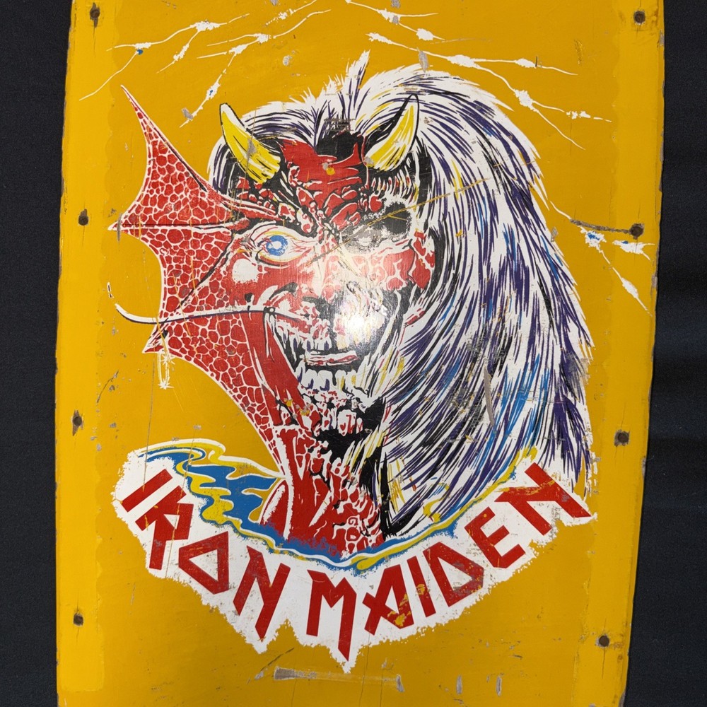 Vintage 1980’s Iron Maiden Purgatory Skateboard Deck Only Used Alpha BMX