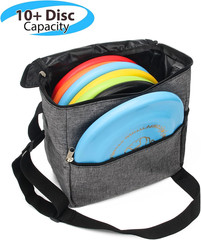 Cadet Disc Golf Bag, Portable Waterproof Disc Golf Bag with 10 Discs Capacity,