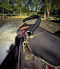 English Western Saddle Cotton Grab Strap, Horse riding Equipment